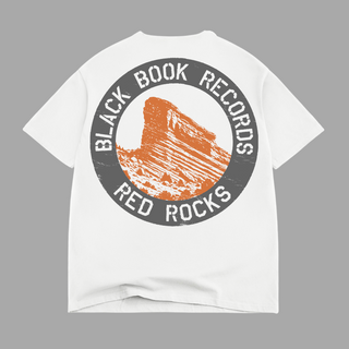 "PREMIUM-BOX FIT" BLACK BOOK x RED ROCKS TEE