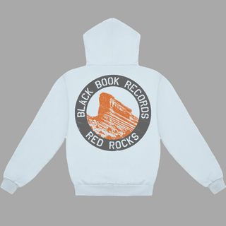 "PREMIUM-BOX FIT" BLACK BOOK X RED ROCKS HOODIE