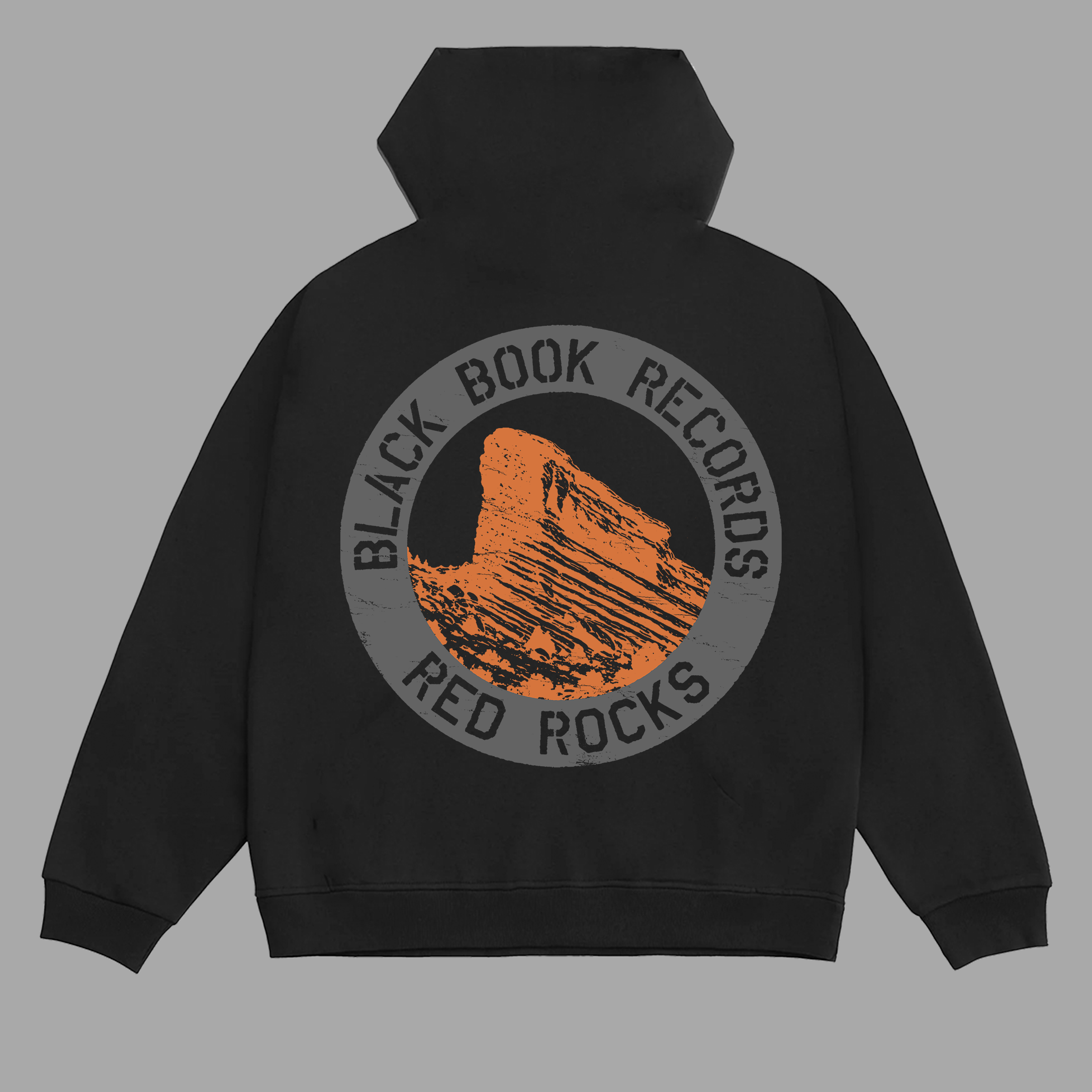 BLACK BOOK X RED ROCKS HOODIE - "PREMIUM-BOX FIT"