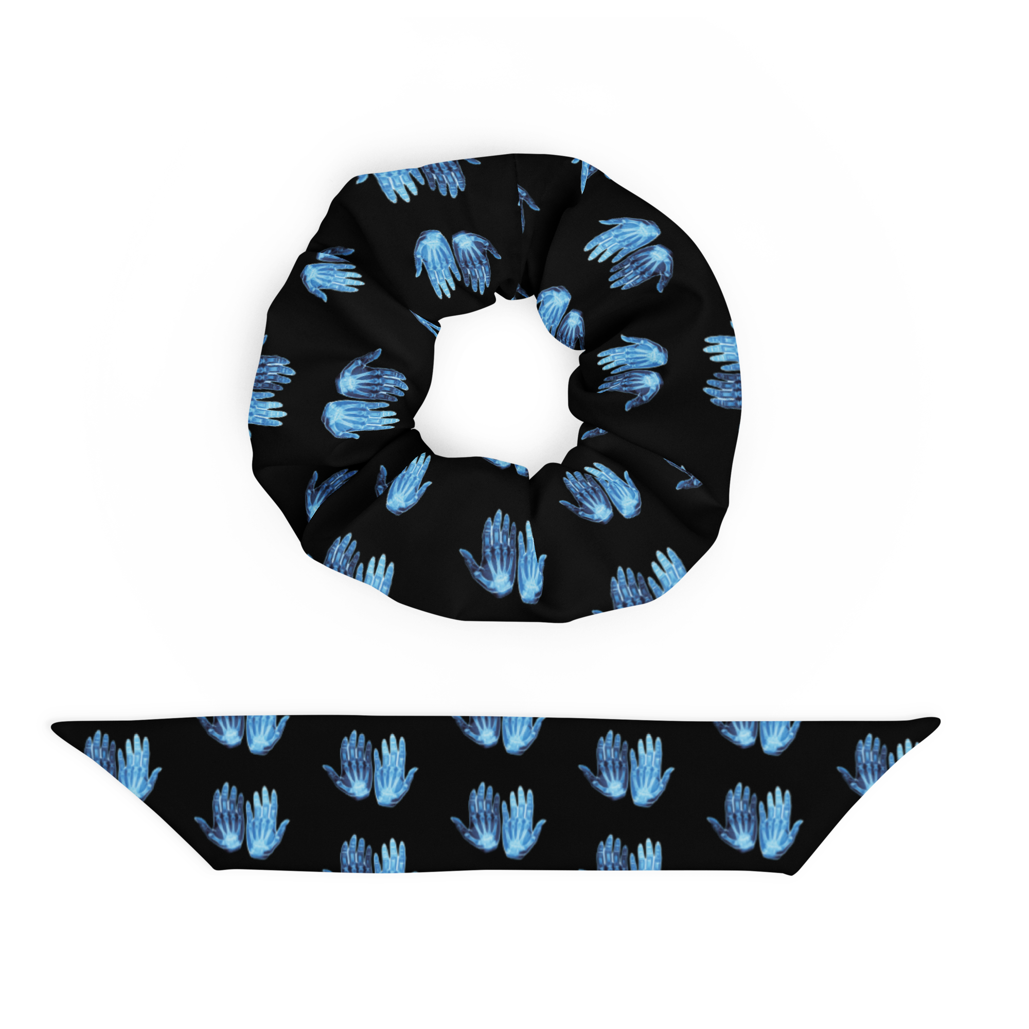 X-RAY HANDS - Recycled Hair Scrunchie