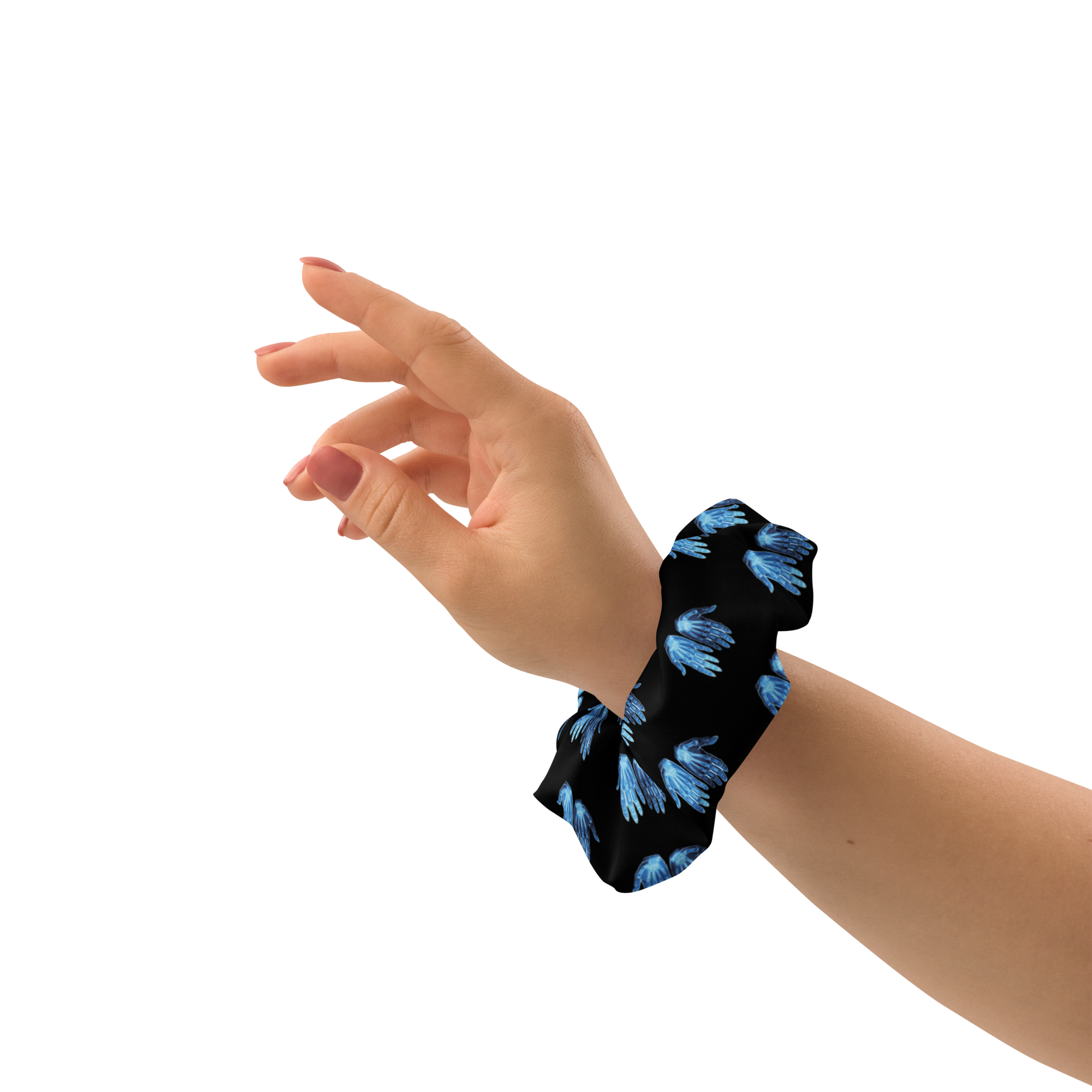 X-RAY HANDS - Recycled Hair Scrunchie