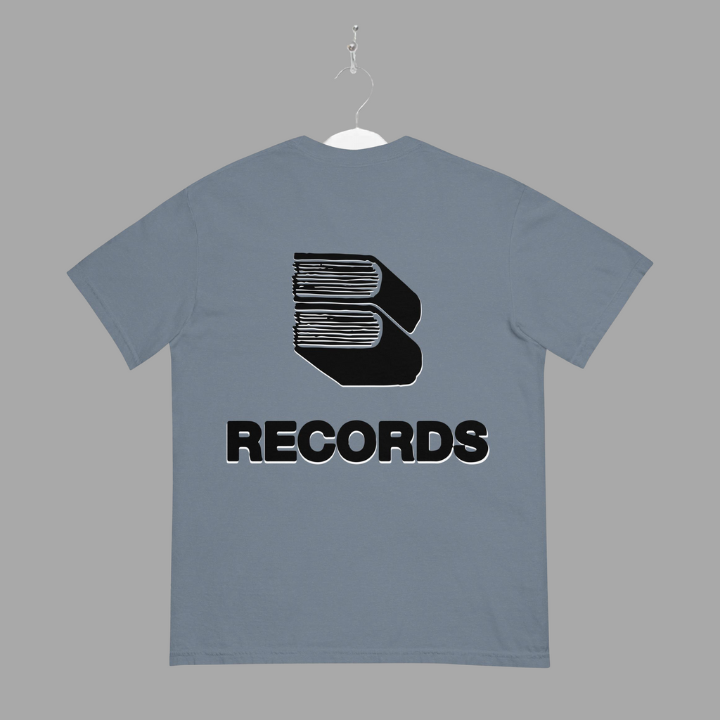 RECORDS - TEE - Black - "TRADITIONAL FIT"