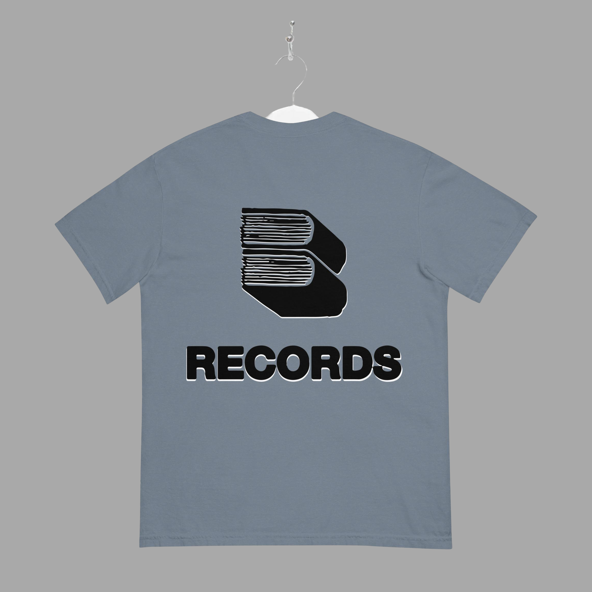 RECORDS - TEE - Black - "TRADITIONAL FIT"