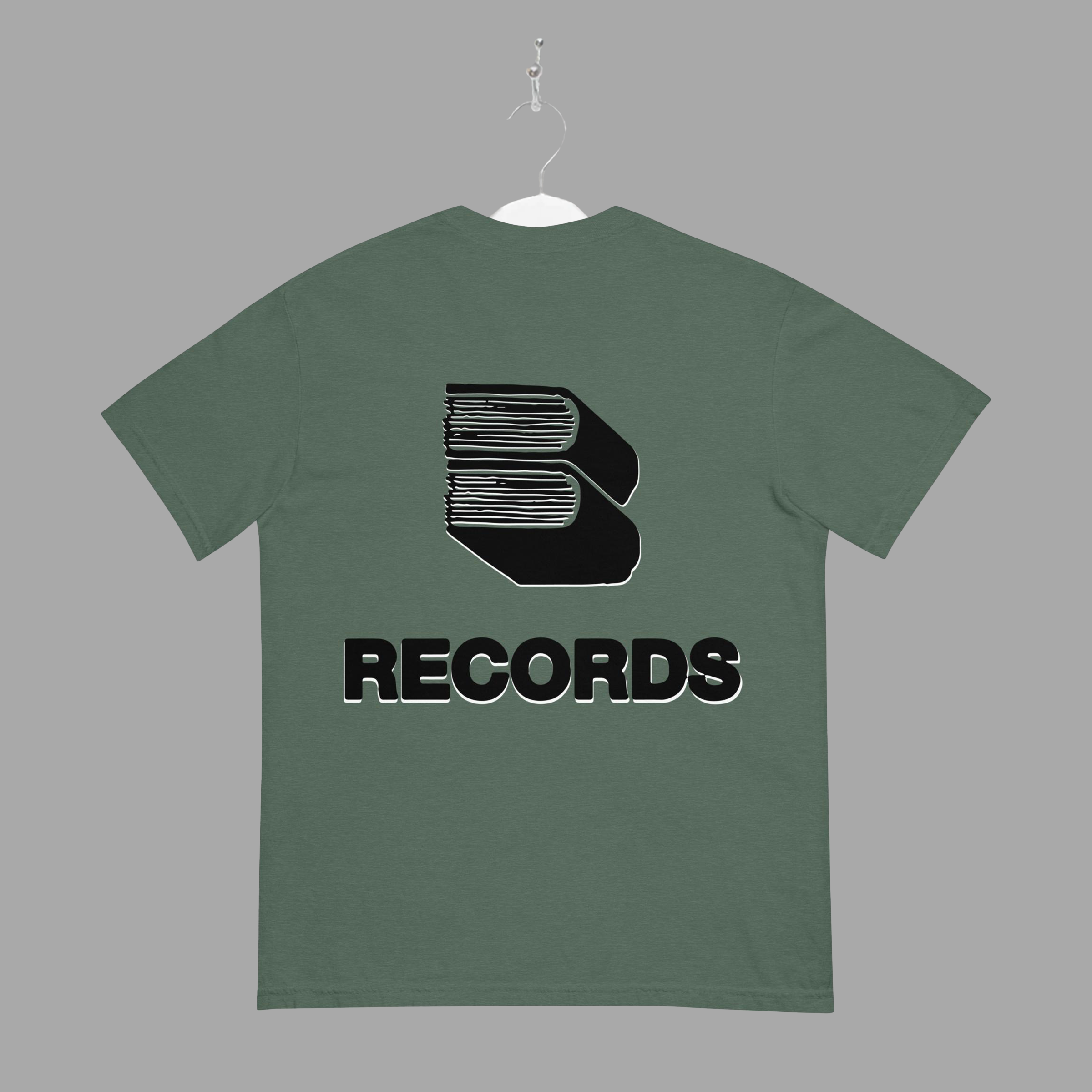 RECORDS - TEE - Black - "TRADITIONAL FIT"