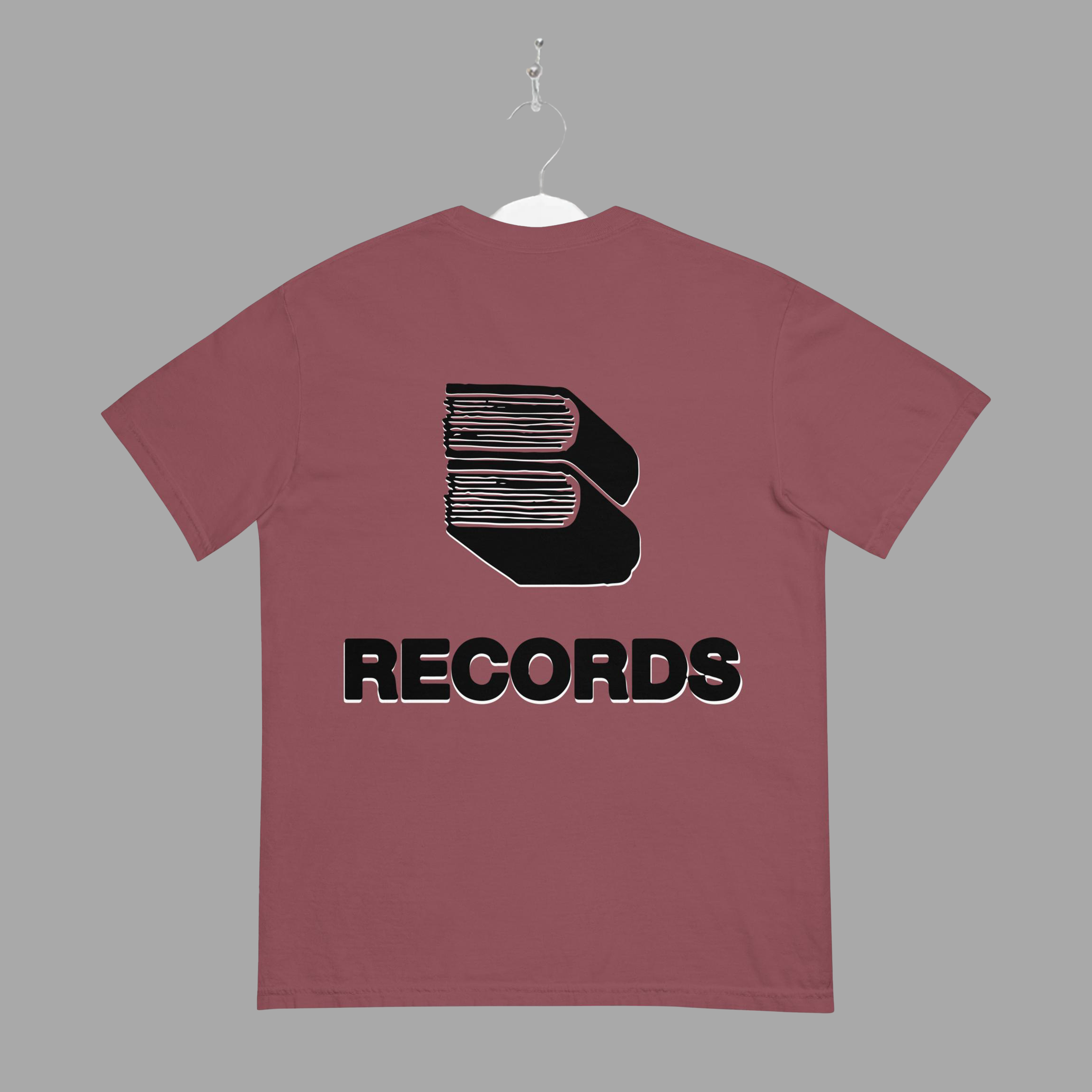 RECORDS - TEE - Black - "TRADITIONAL FIT"