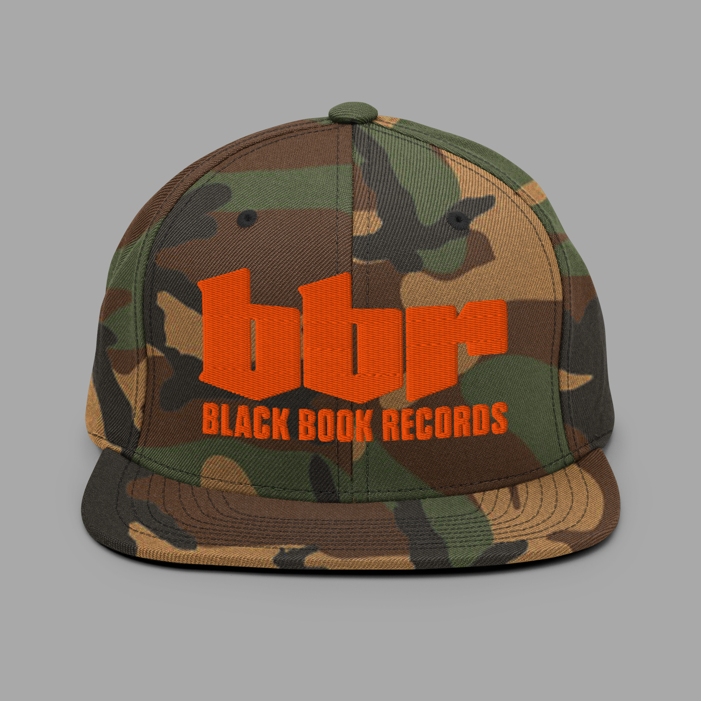 BBR - ORANGE - CAMO - SNAPBACK HAT