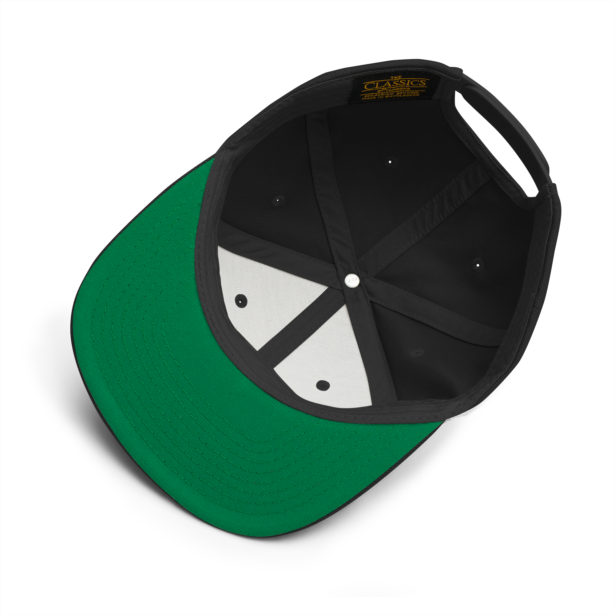 BBR - BLACK - Structured - 6 panel - Snapback Hat