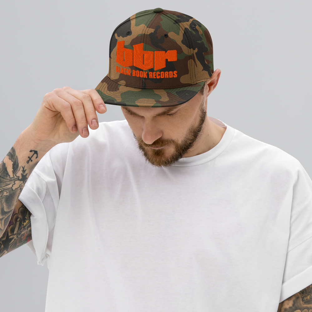 BBR - ORANGE - CAMO - SNAPBACK HAT