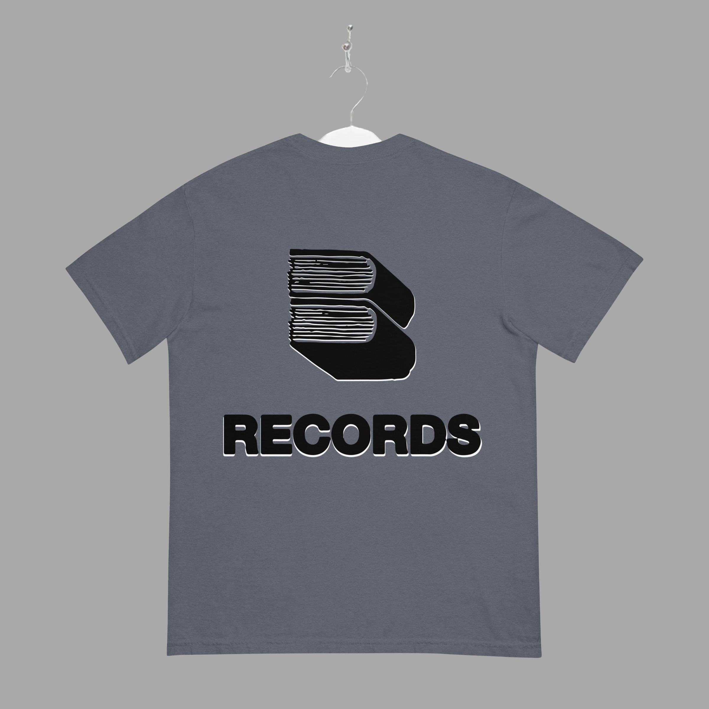 RECORDS - TEE - Black - "TRADITIONAL FIT"