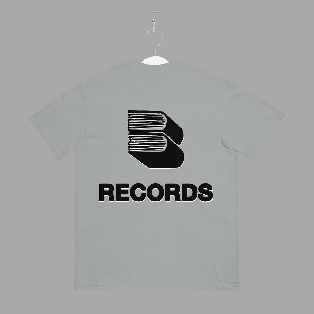 RECORDS - TEE - Black - "TRADITIONAL FIT"