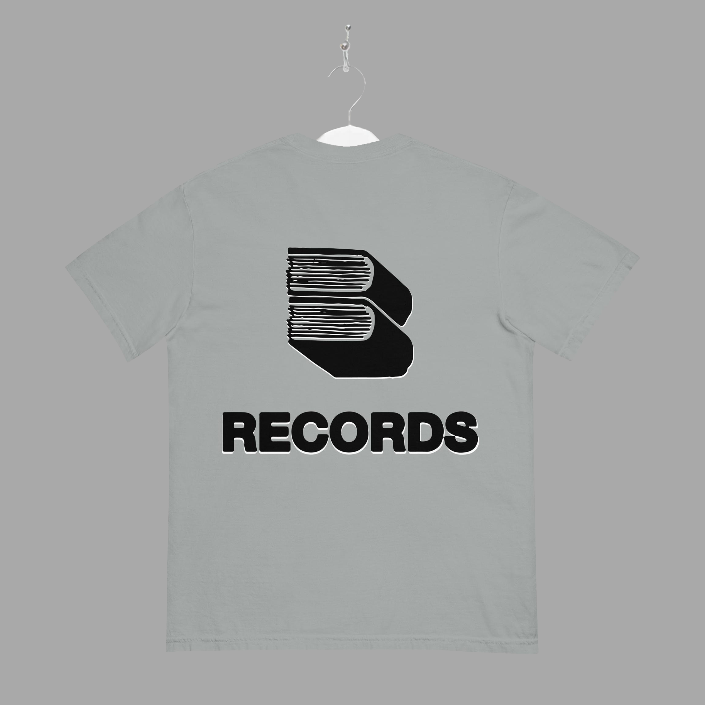 RECORDS - TEE - Black - "TRADITIONAL FIT"