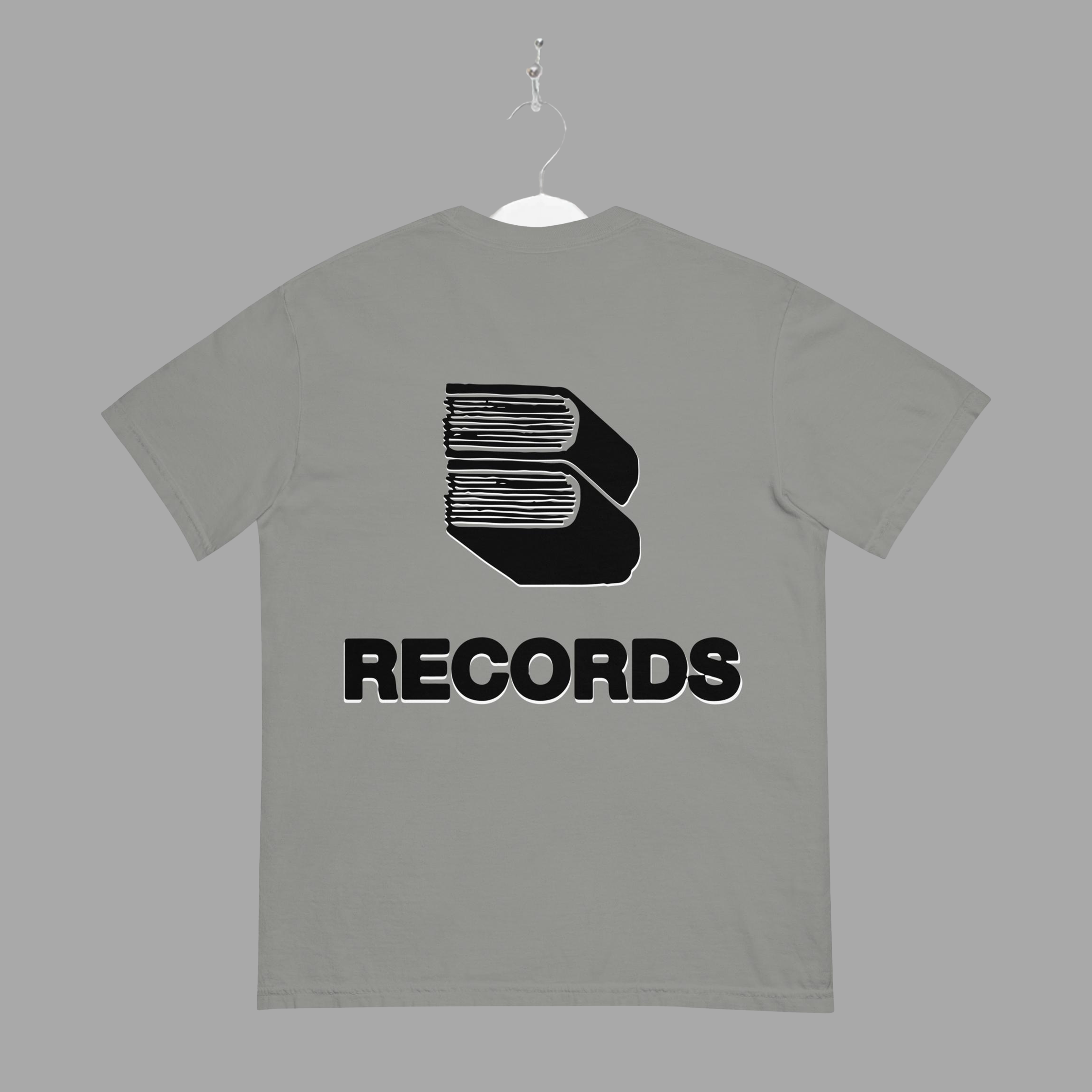RECORDS - TEE - Black - "TRADITIONAL FIT"