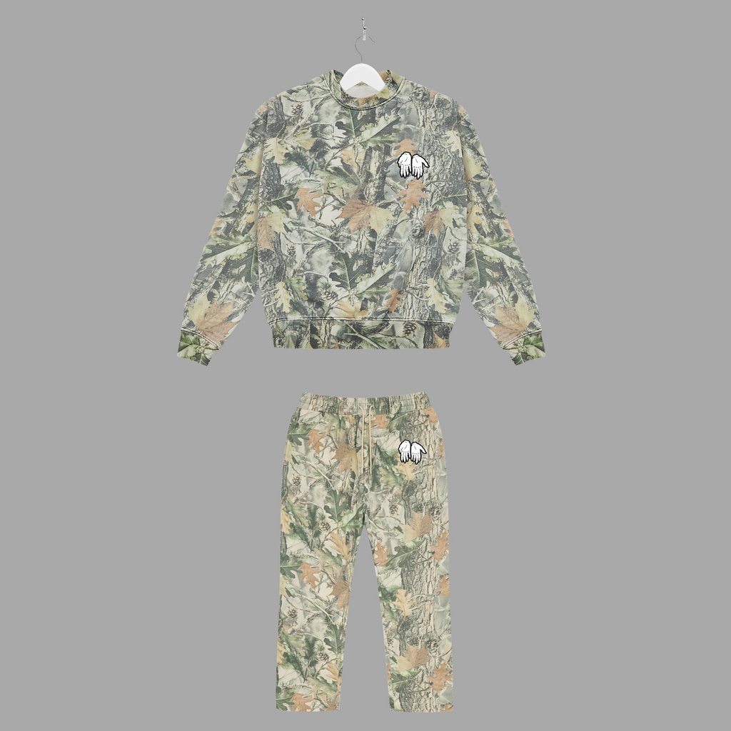 OG HANDS - WOOD CAMO - CREW/PANTS BUNDLE
