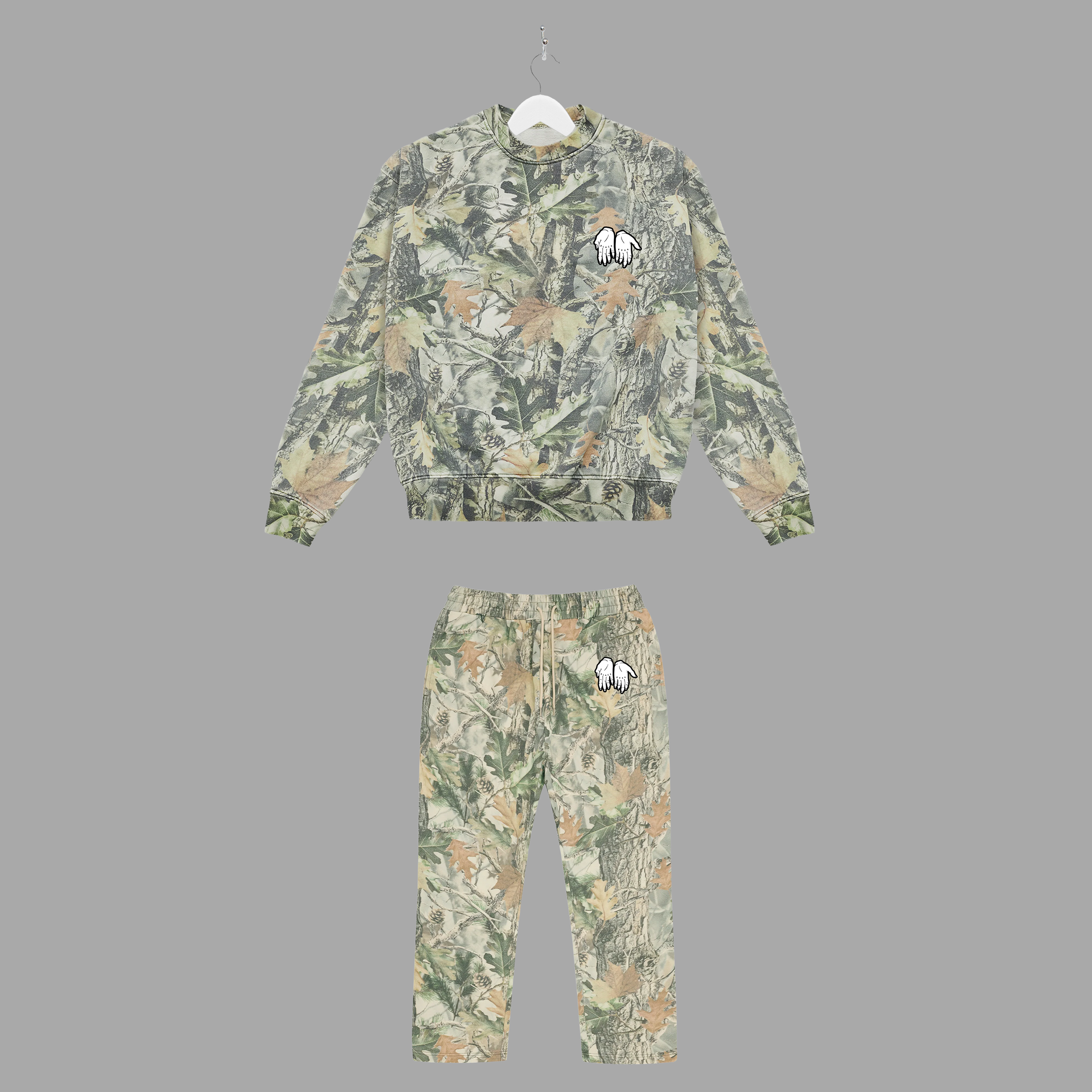 OG HANDS - WOOD CAMO - CREW/PANTS BUNDLE