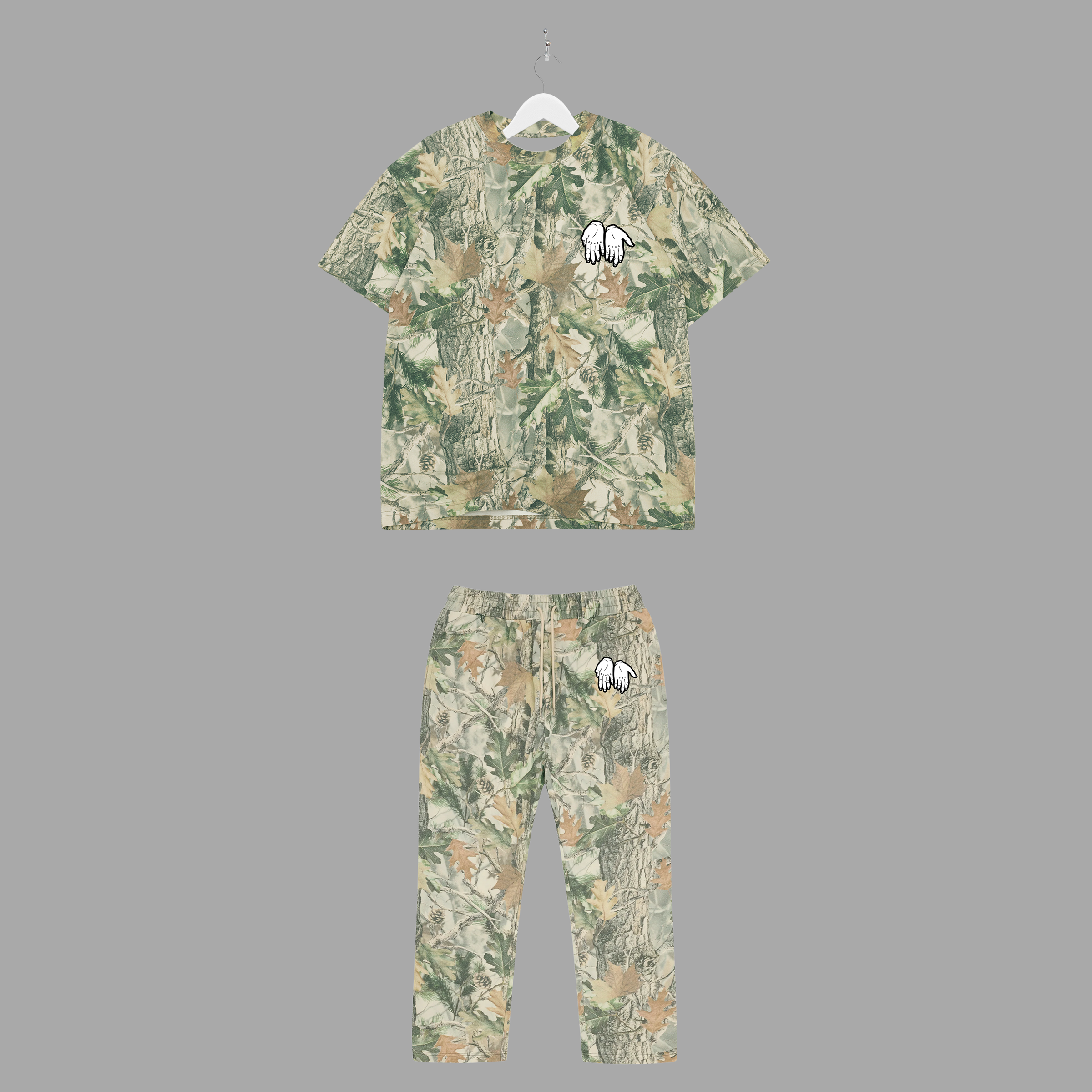 OG HANDS - WOOD CAMO - TEE/PANTS BUNDLE