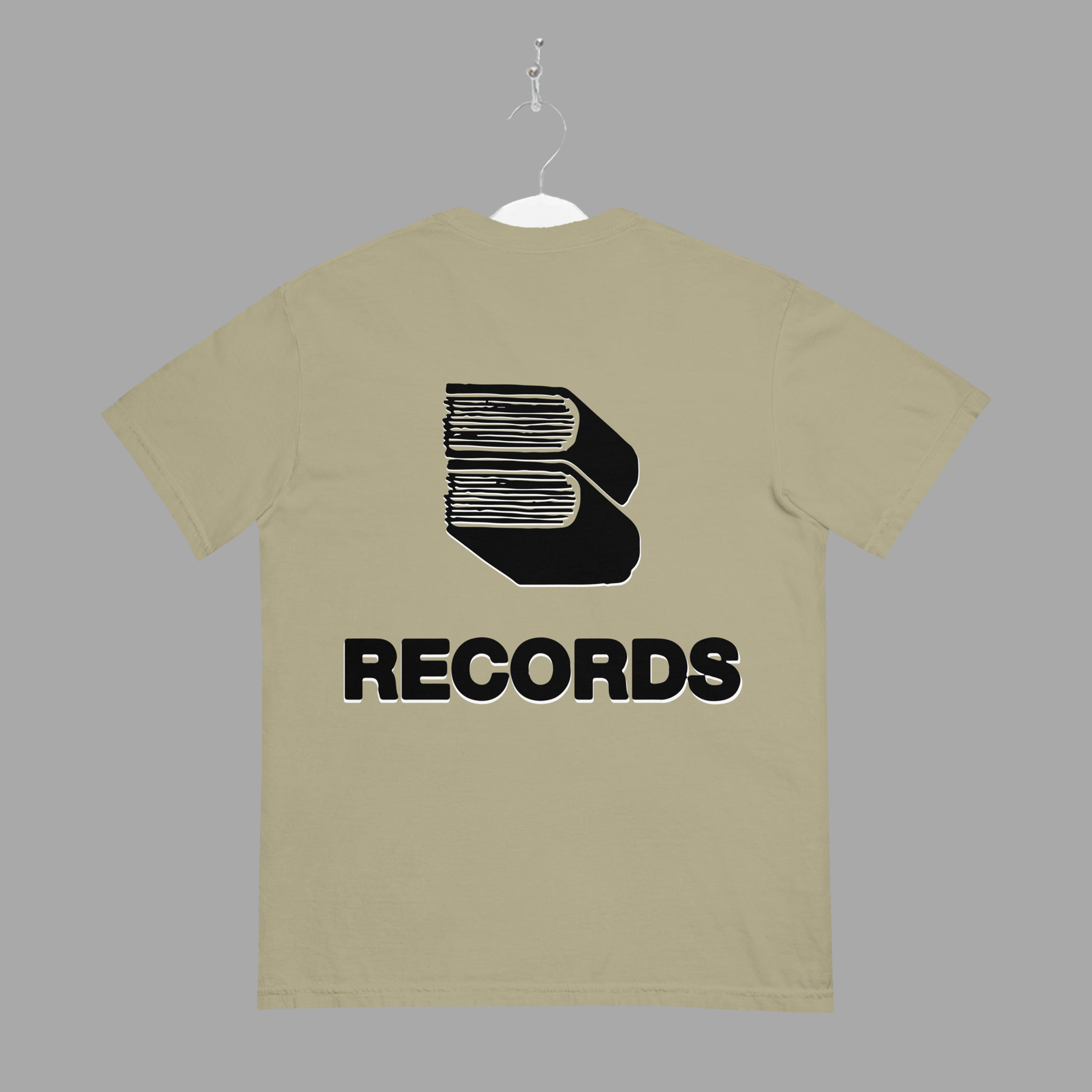 RECORDS - TEE - Black - "TRADITIONAL FIT"