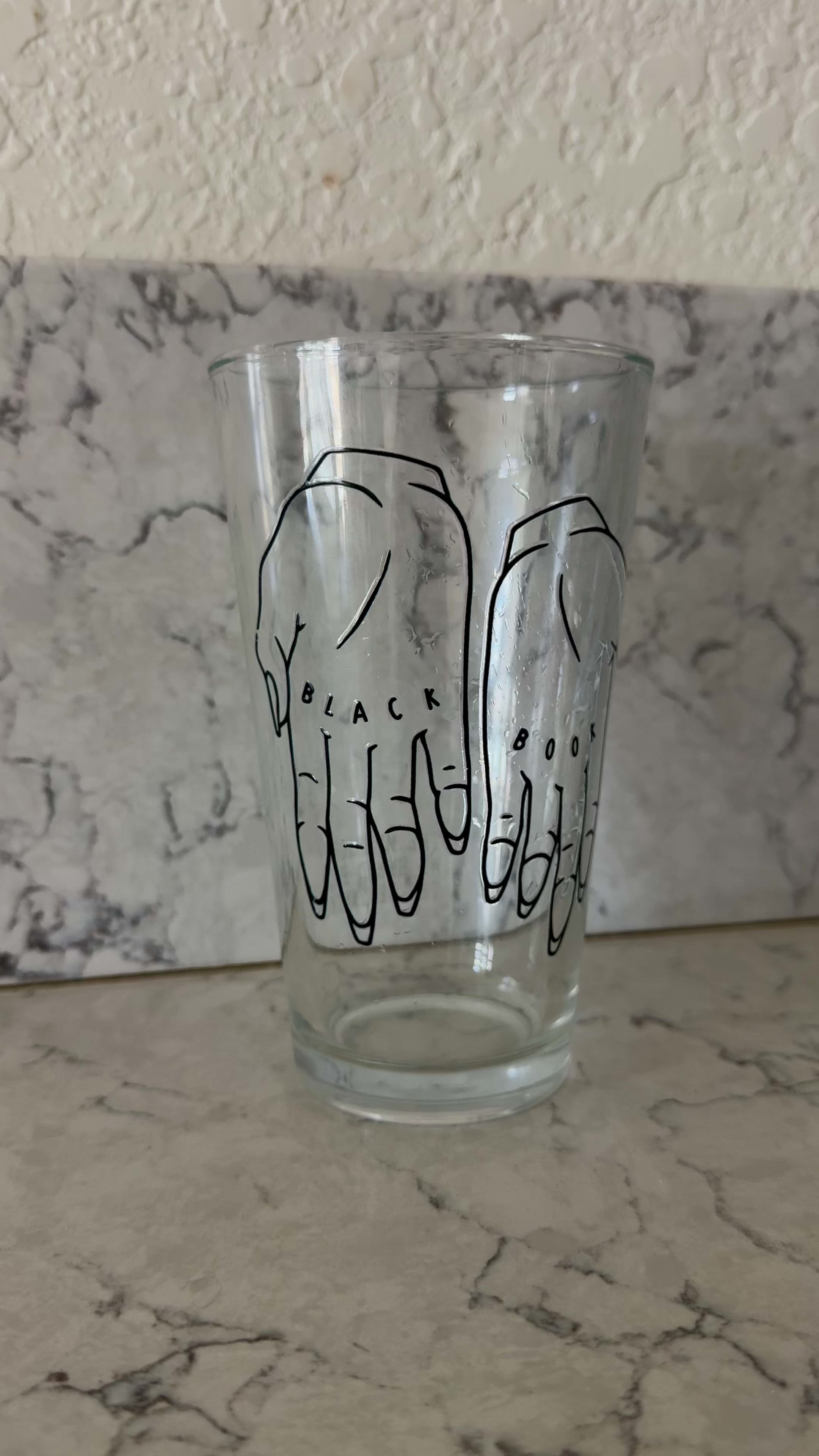 Hands Pint Glass
