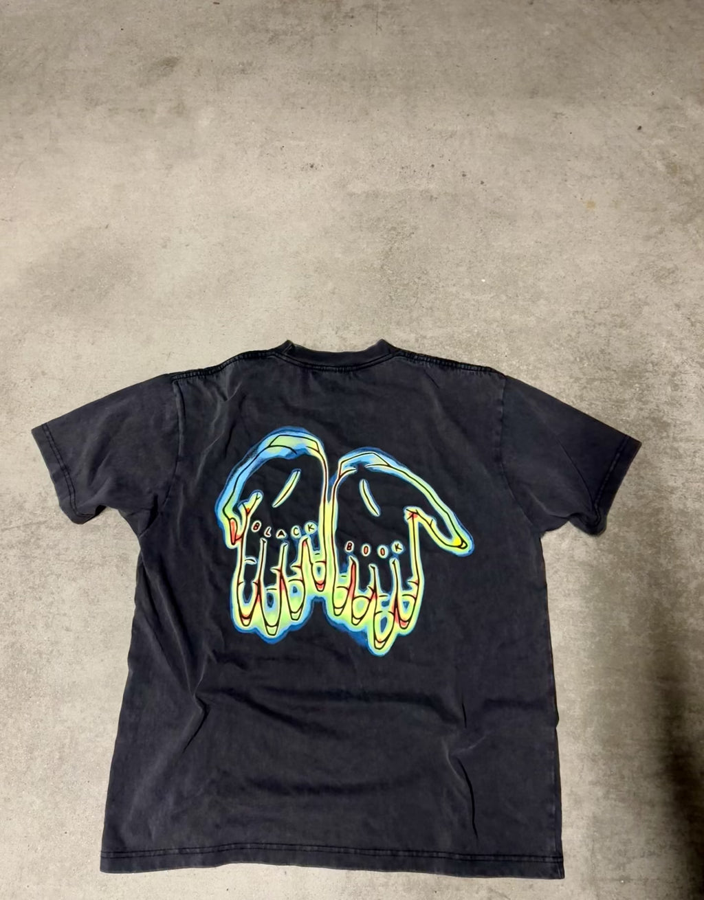 THERMAL HANDS TEE (VINTAGE BLACK) - "PREMIUM-BOX FIT"