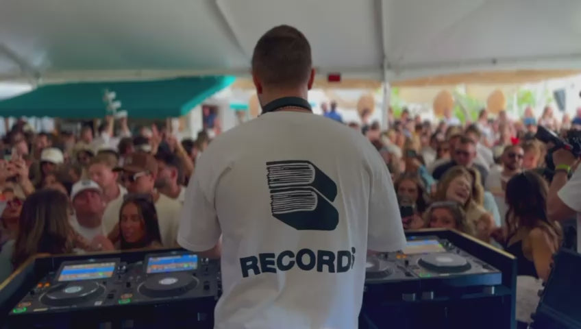 RECORDS BOOK TEE - BLACK/WHITE - "PREMIUM" OVERSIZED FIT