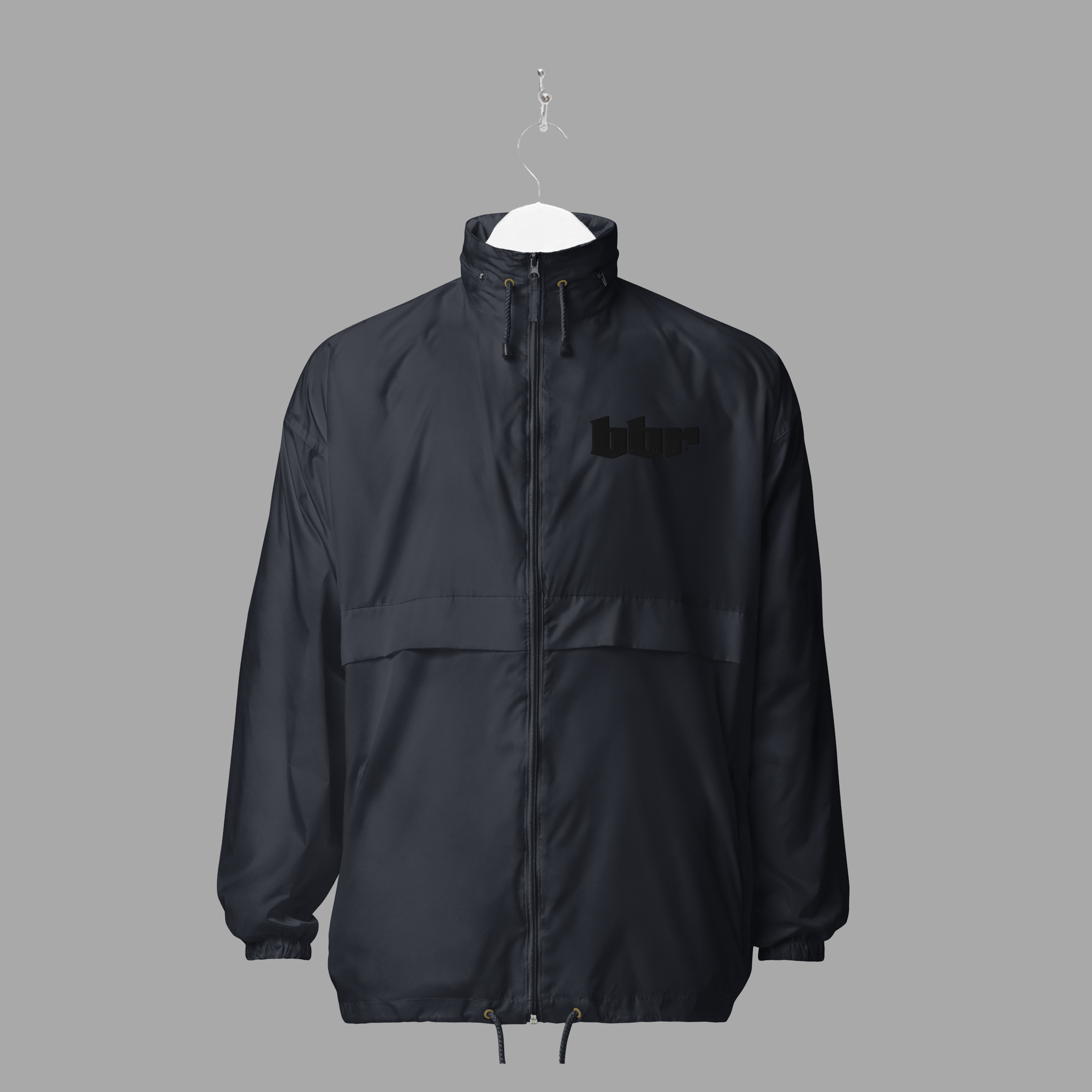BBR - BLACK- Waterproof Windbreaker