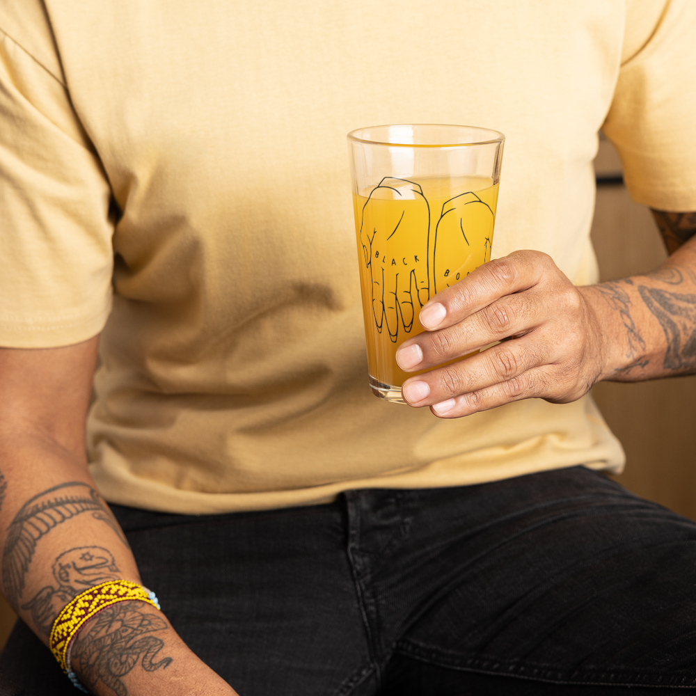 Hands Pint Glass