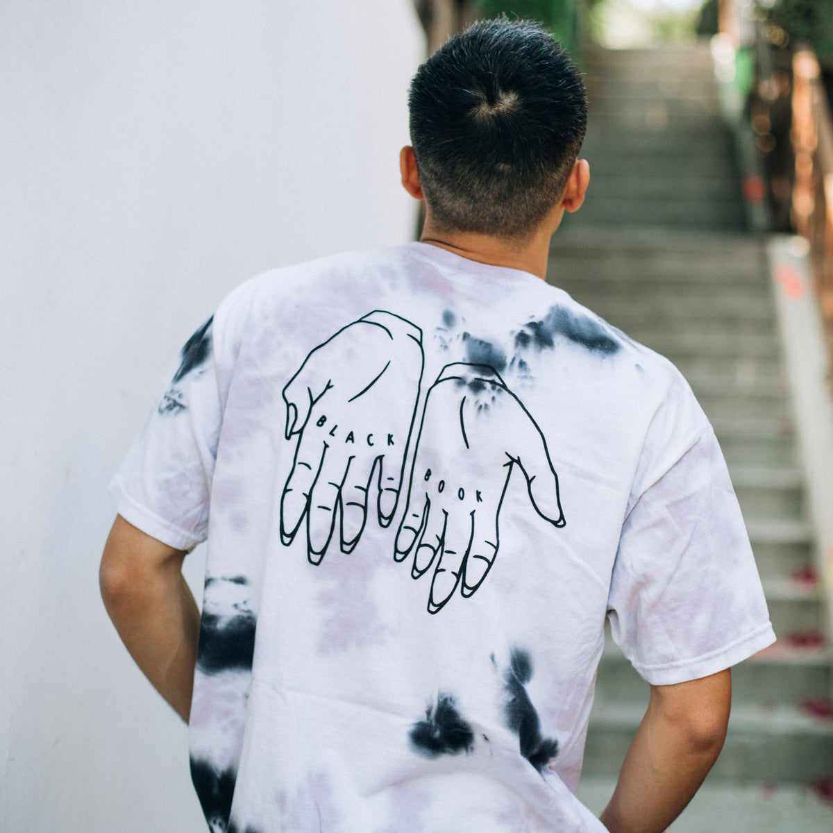 BLACK BOOK TIE DYE TEE