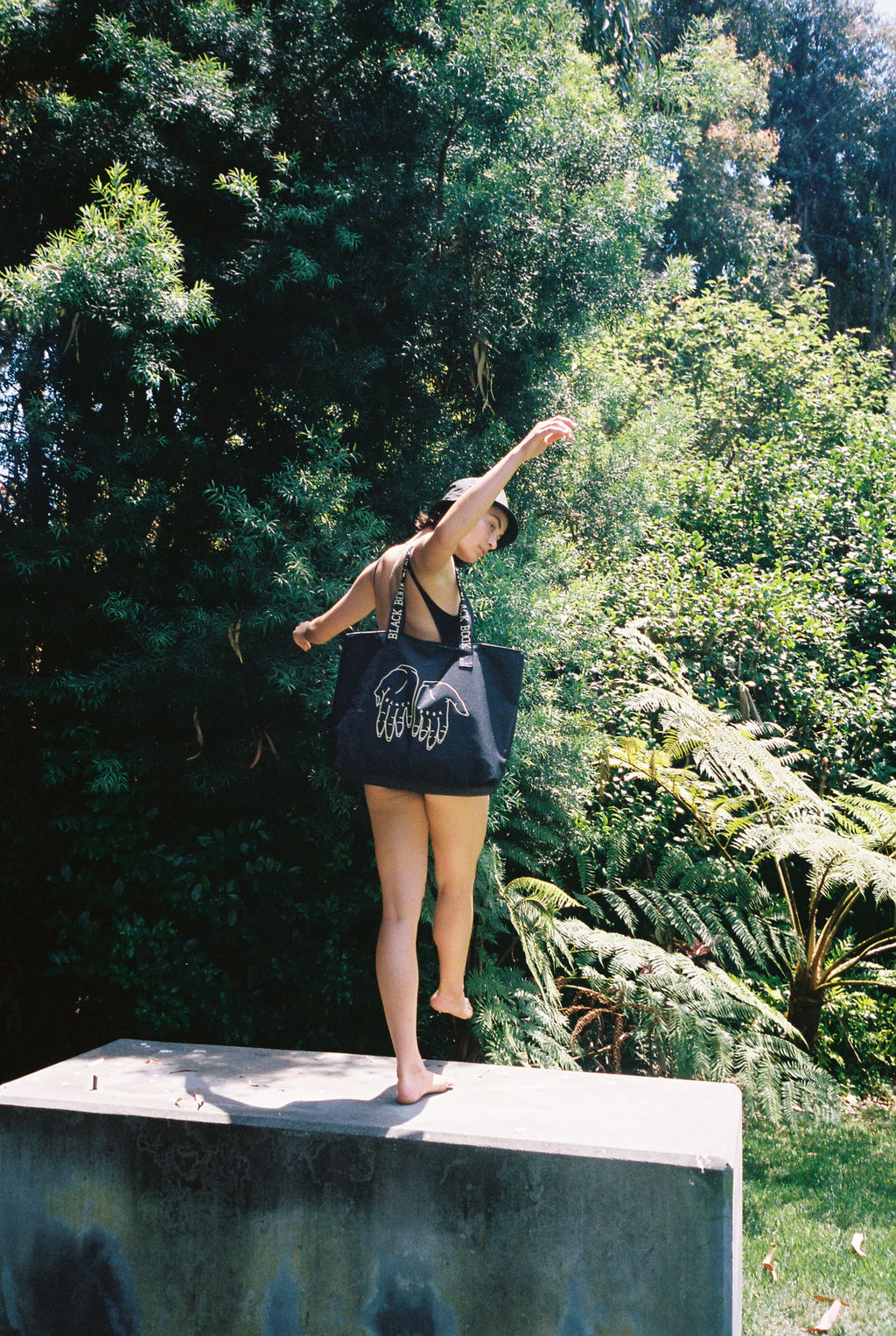 BLACK BOOK TOTE BAG