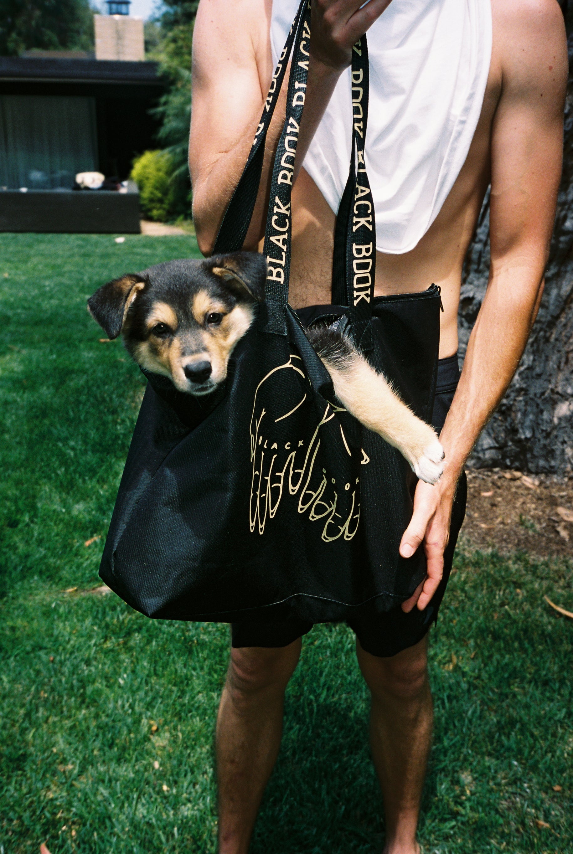 BLACK BOOK TOTE BAG