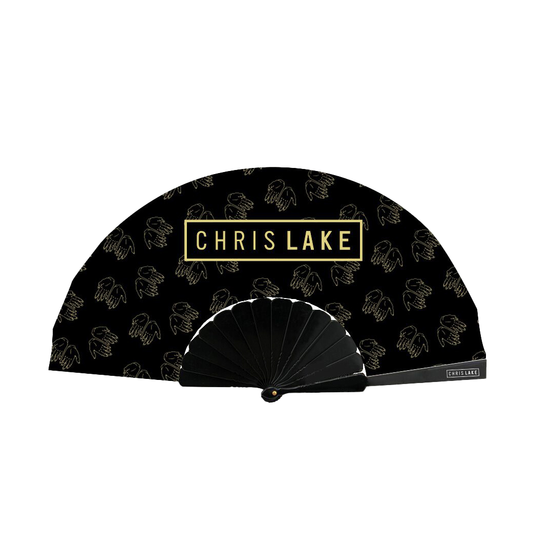 CHRIS LAKE LOGO HAND FAN