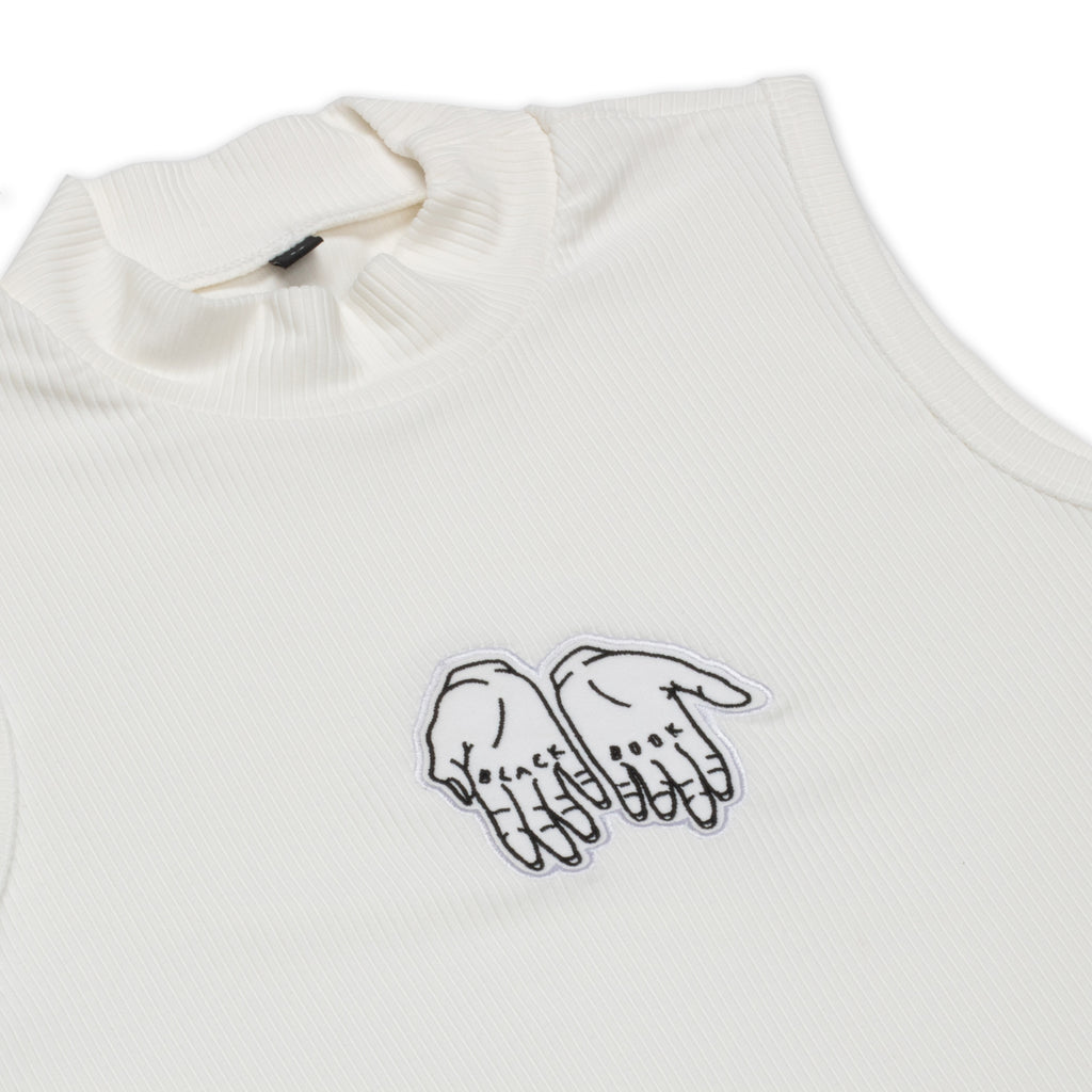 BLACK BOOK PATCH CROP TOP