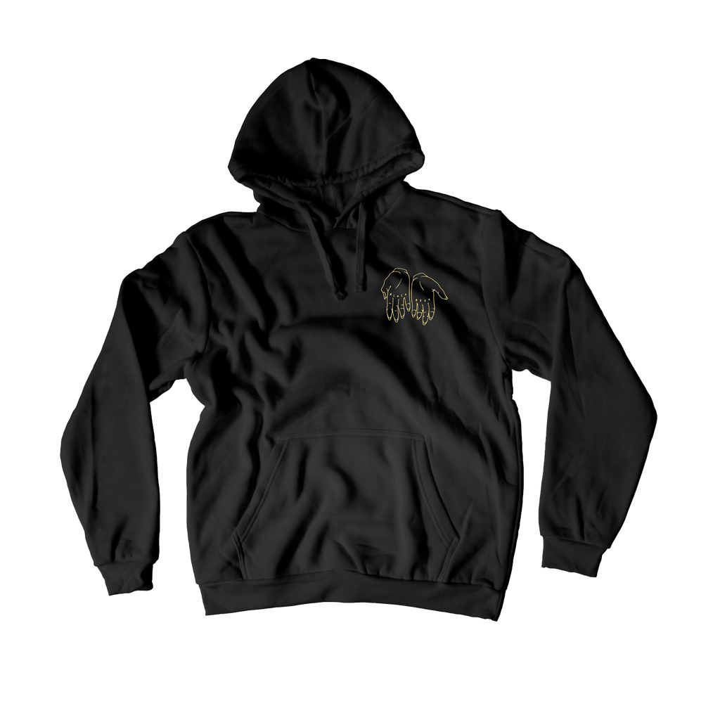 HANDS HOODIE- GOLD/ BLACK - "TRADITIONAL FIT"