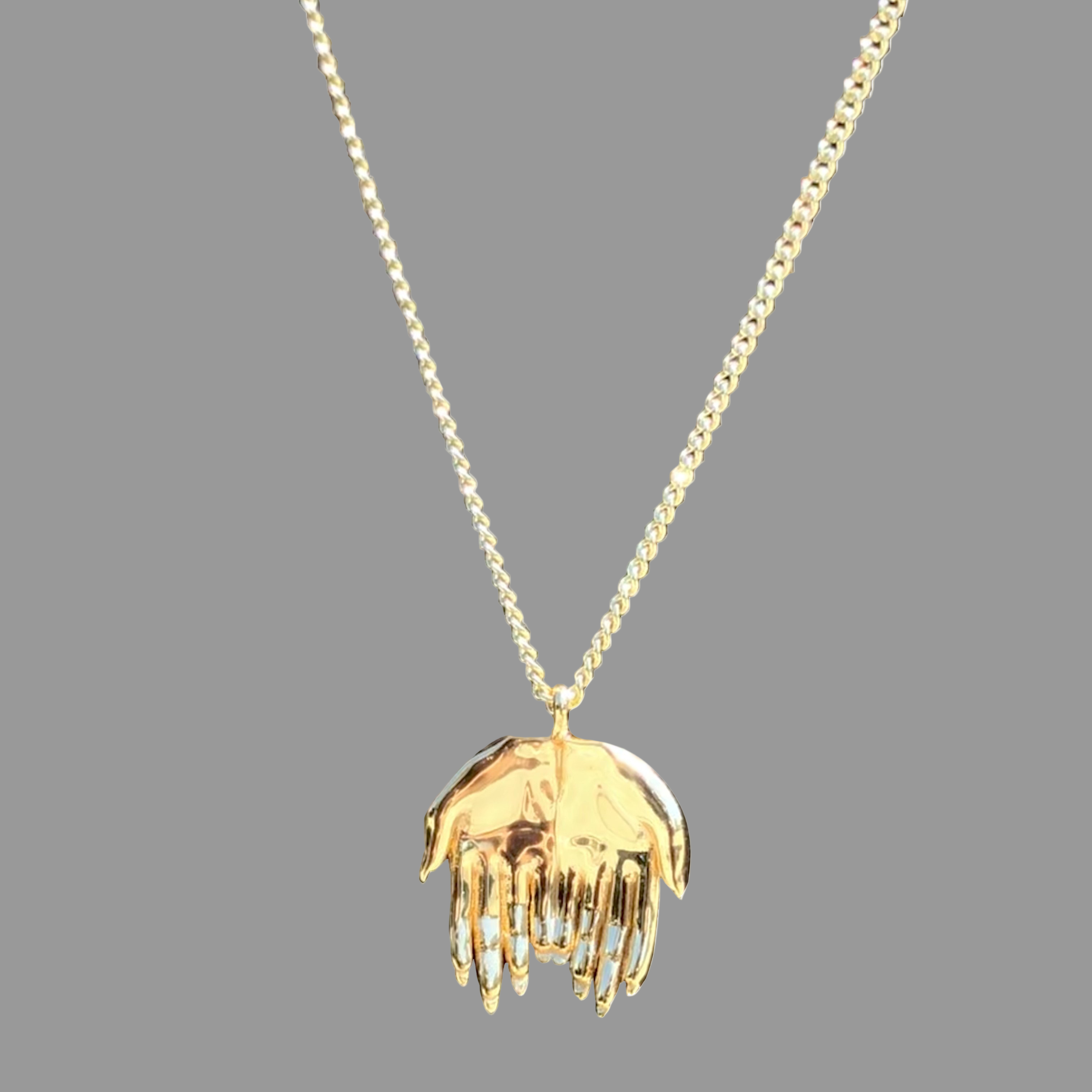 GOLD HANDS NECKLACE